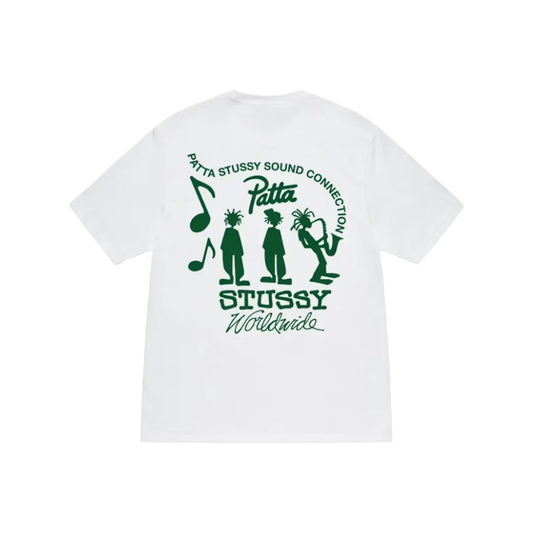Stüssy x Patta Sound Connection Tee White