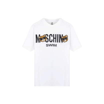 Moschino Bear Logo Tee White