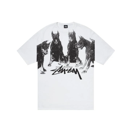 Stüssy Dobermans Tee White