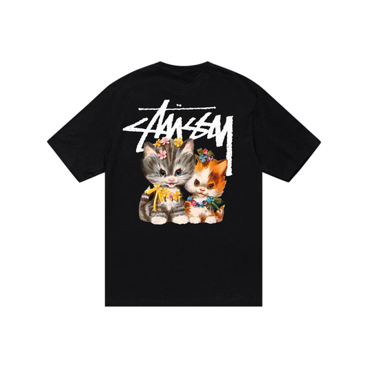 Stüssy Kittens Tee Black