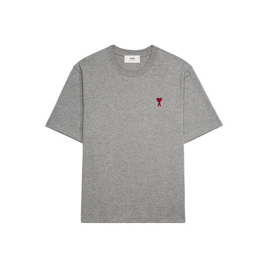 AMI PARIS Ami De Coeur Boxy Fit Tee Grey