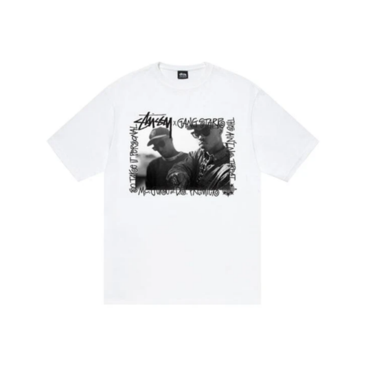 Stüssy Gang Starr Take It Personal Tee White