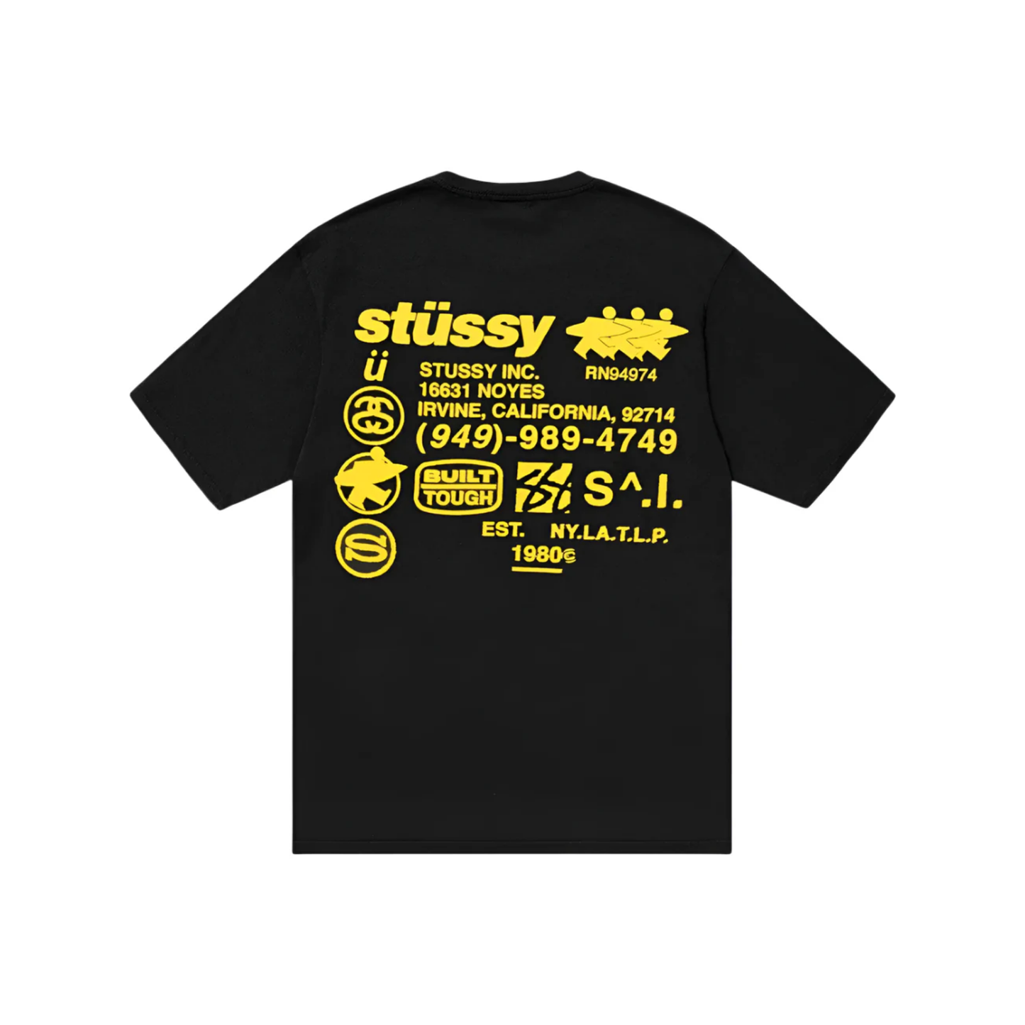 Stüssy DNA Pigment Dyed Tee Black