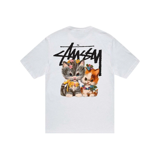 Stüssy Kittens Tee White