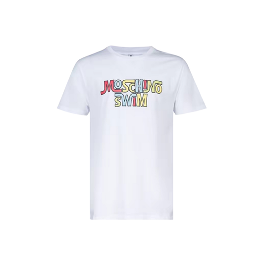 Moschino Swim Printing Tee White