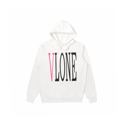 VLONE Staple Hoodie White Pink