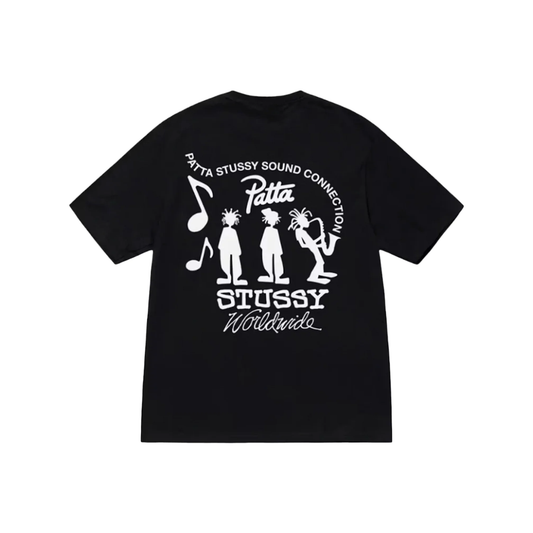 Stüssy x Patta Sound Connection Tee Black