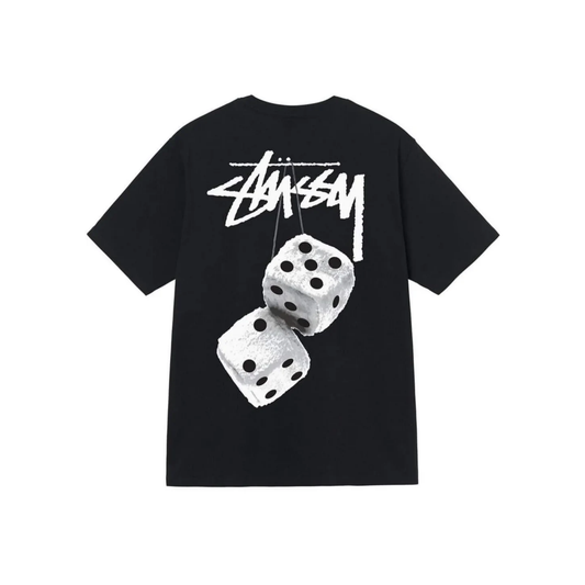 Stüssy Fuzzy Dice Tee Black