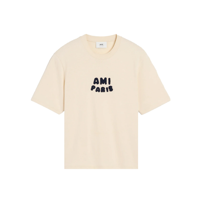 AMI PARIS Ami Paris Patch Tee White Cream SS25