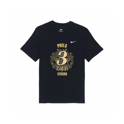 Nike Dri-Fit UV Hyverse Short Sleeve Tee Black Allen Iverson