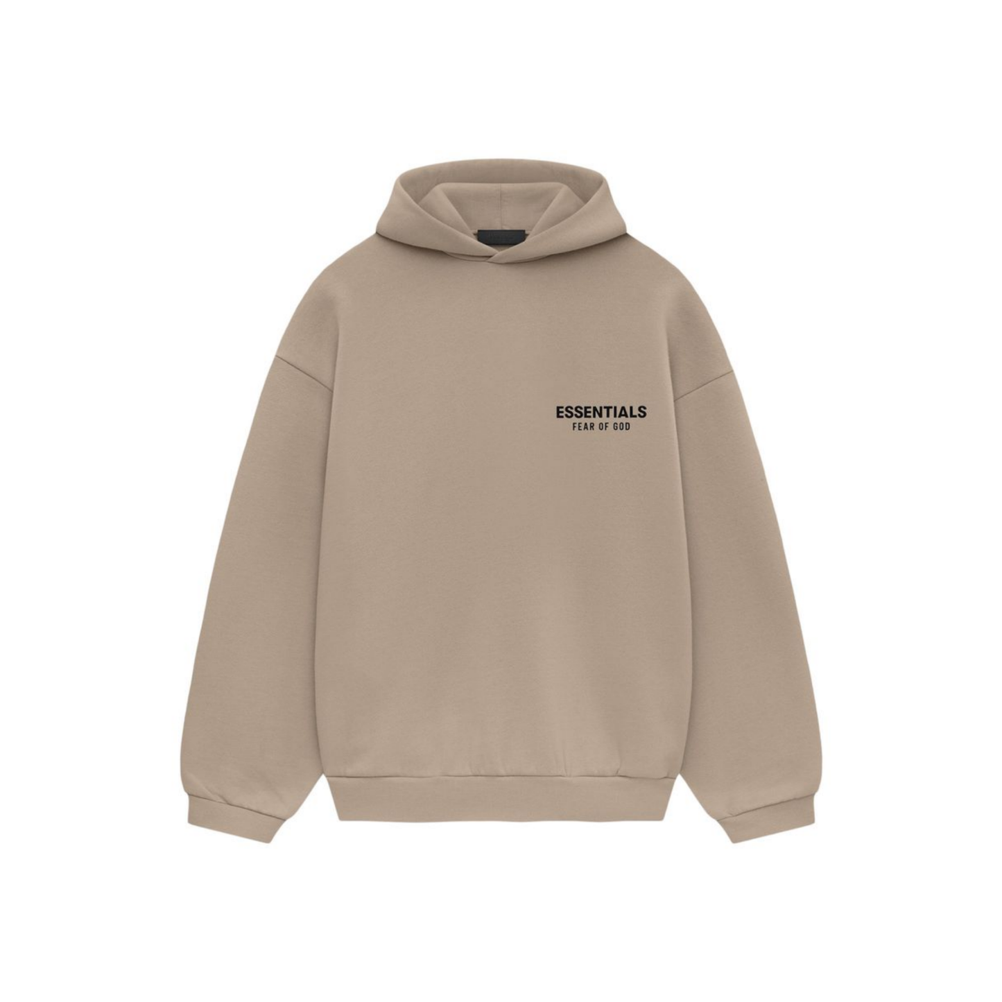 Fear of God Essentials Core Logo Fleece Hoodie Desert Sand FW24
