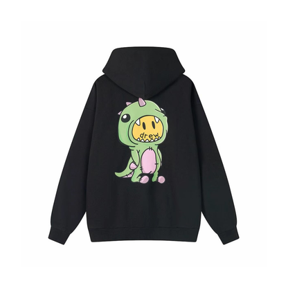 Drew House Back Dinodrew Zip Up Hoodie Black