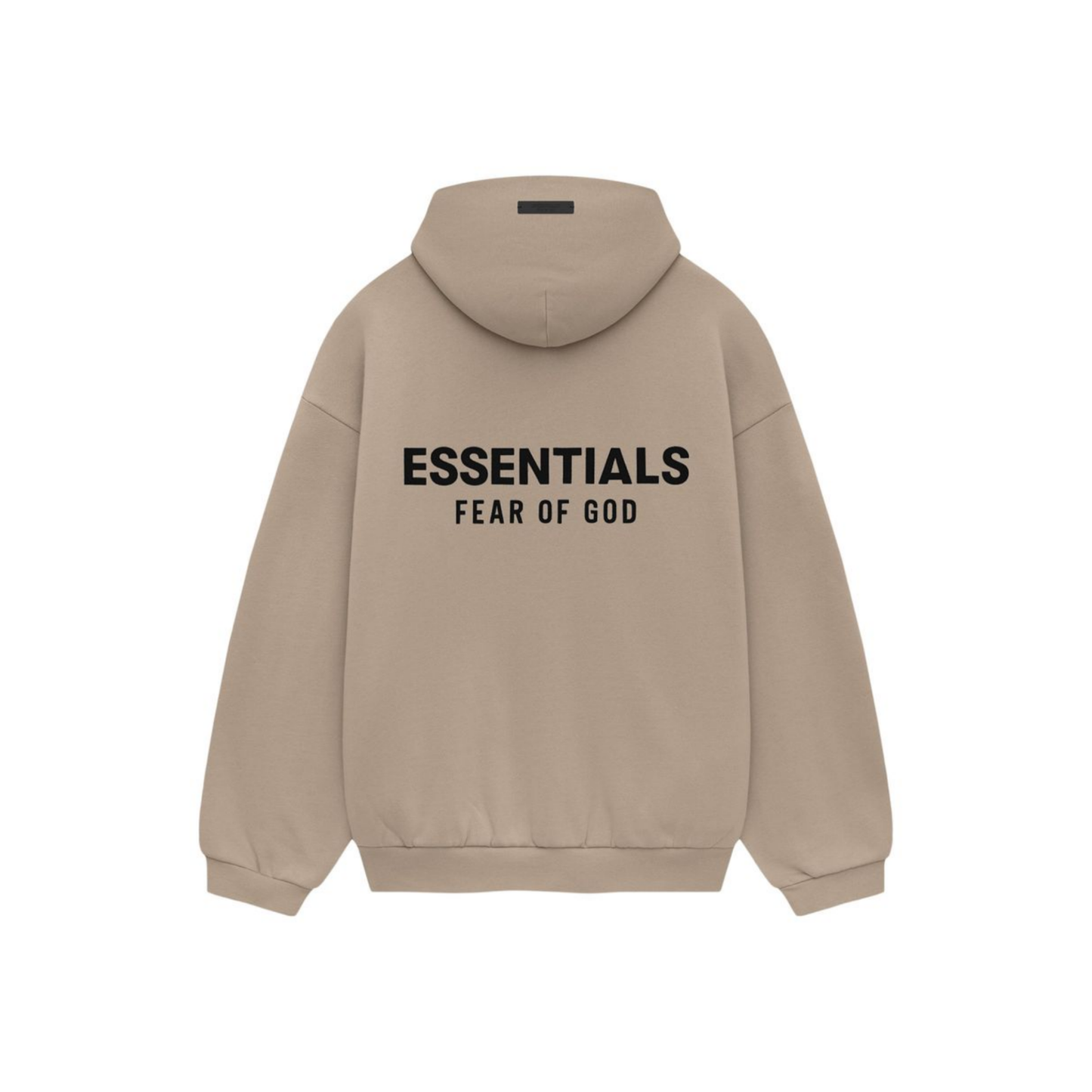 Fear of God Essentials Core Logo Fleece Hoodie Desert Sand FW24