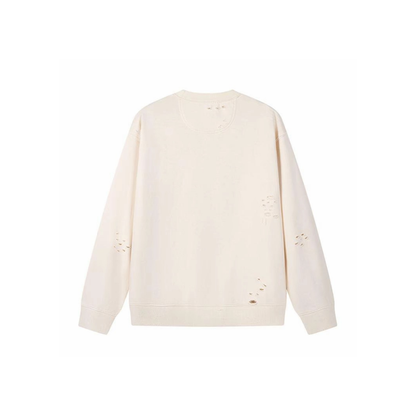 Drew House Ripped Crewneck Cream
