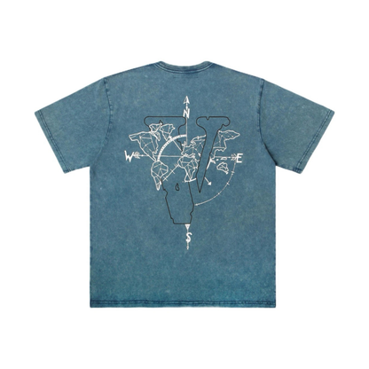 VLONE Map Tee Blue