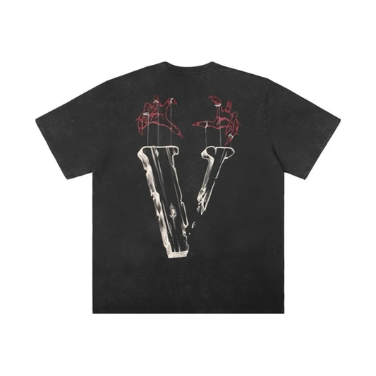 VLONE Marionette Logo Washed Tee Black