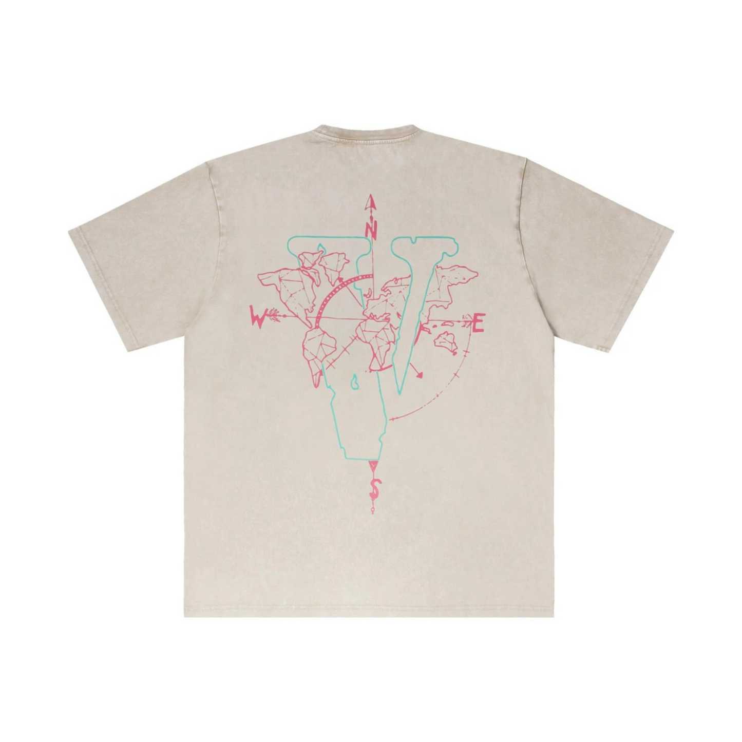 VLONE Map Tee Beige