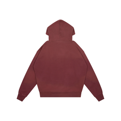 Drew House Scribble Boxy Hoodie Faded Maroon