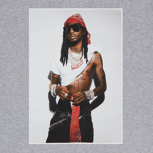 Supreme Playboi Carti Tee Grey