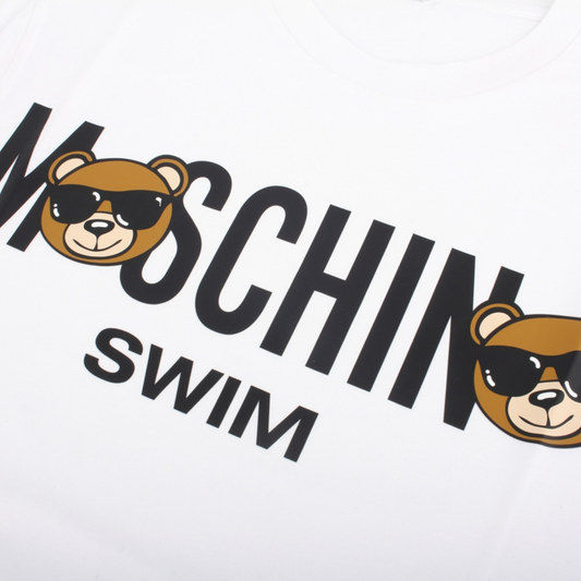 Moschino Bear Logo Tee White
