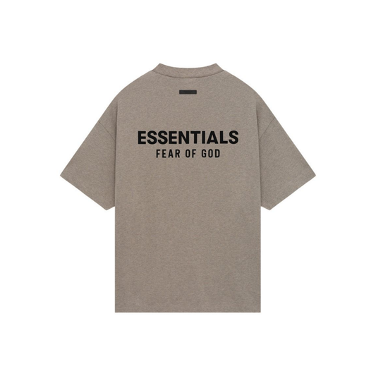 Fear of God Essentials Core Logo Jersey Crewneck Tee Heather Grey FW24