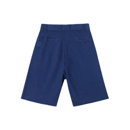 Drew House Stretch Twill Pleated Shorts Navy