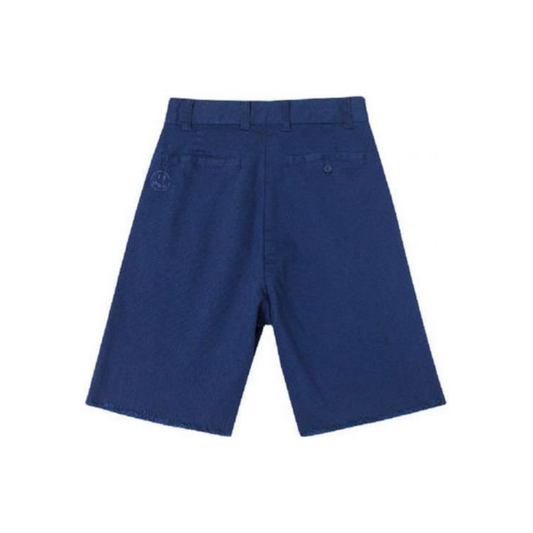 Drew House Stretch Twill Pleated Shorts Navy