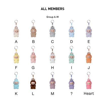 POP MART LABUBU THE MONSTERS PIN FOR LOVE SERIES - Vinyl Plush Pendant Blind Box (A-M)