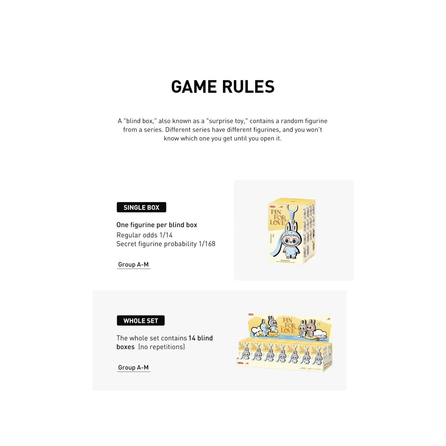 POP MART LABUBU THE MONSTERS PIN FOR LOVE SERIES - Vinyl Plush Pendant Blind Box (A-M)