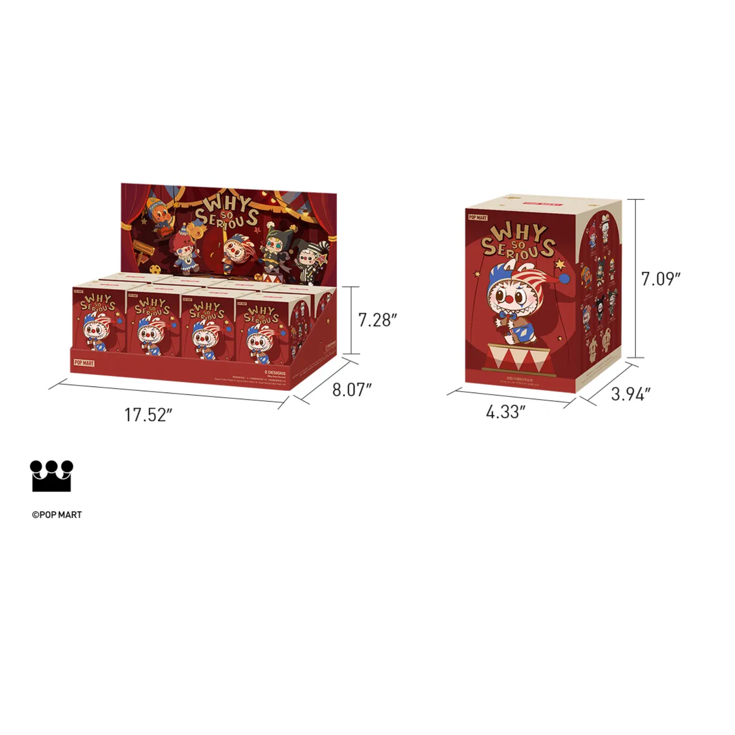 POP MART WHY SO SERIOUS Series - Vinyl Plush Pendant Blind Box