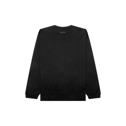 Fear of God Essentials Long Sleeve Tee Jet Black FW23