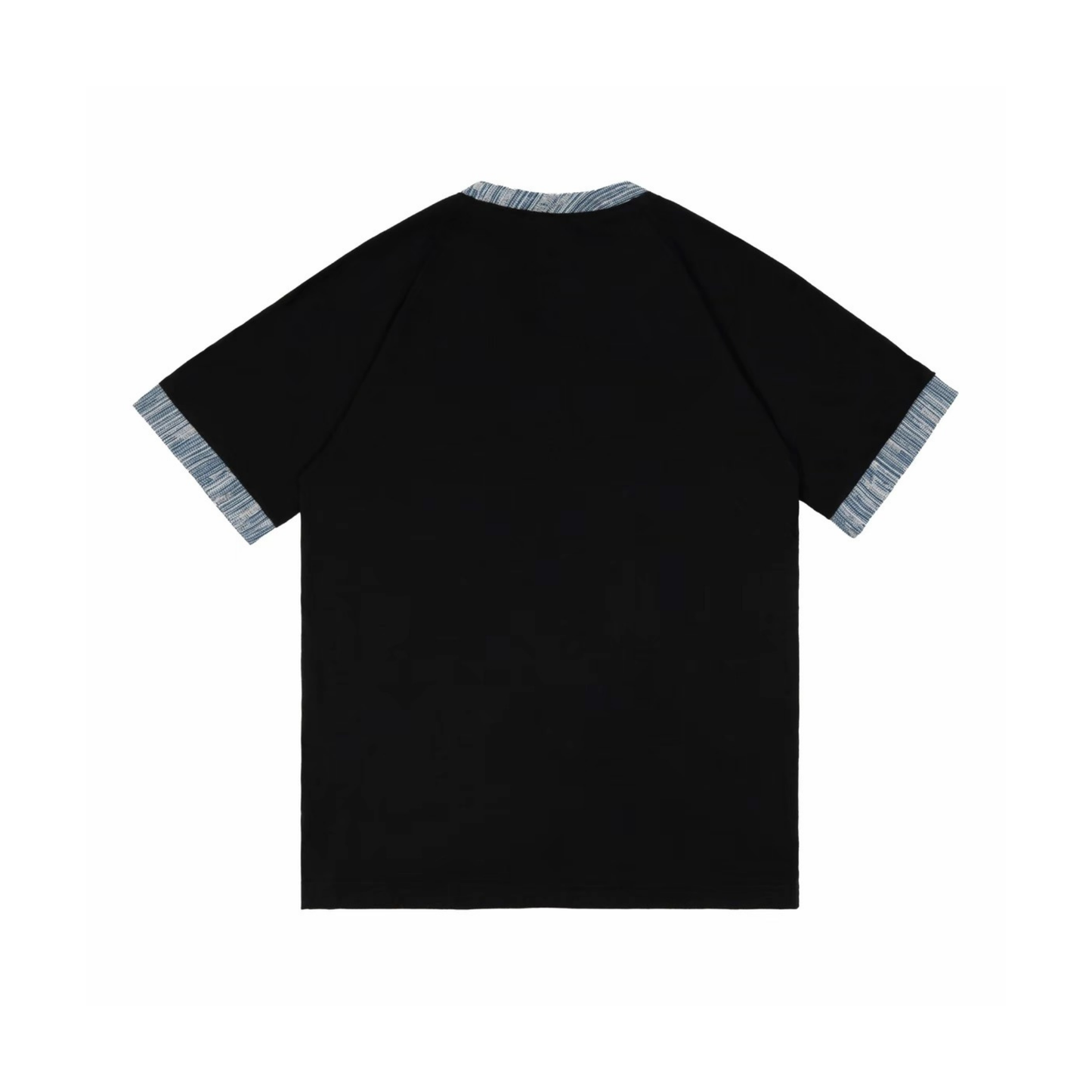 Adidas Adicolor Classics 3-Stripes Tee Black Denim Patchwork KB2459 Back