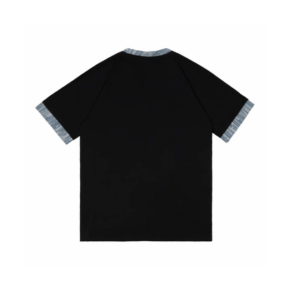 Adidas Adicolor Classics 3-Stripes Tee Black Denim Patchwork KB2459 Back