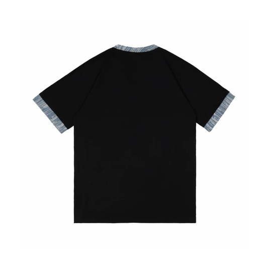 Adidas Adicolor Classics 3-Stripes Tee Black Denim Patchwork KB2459 Back