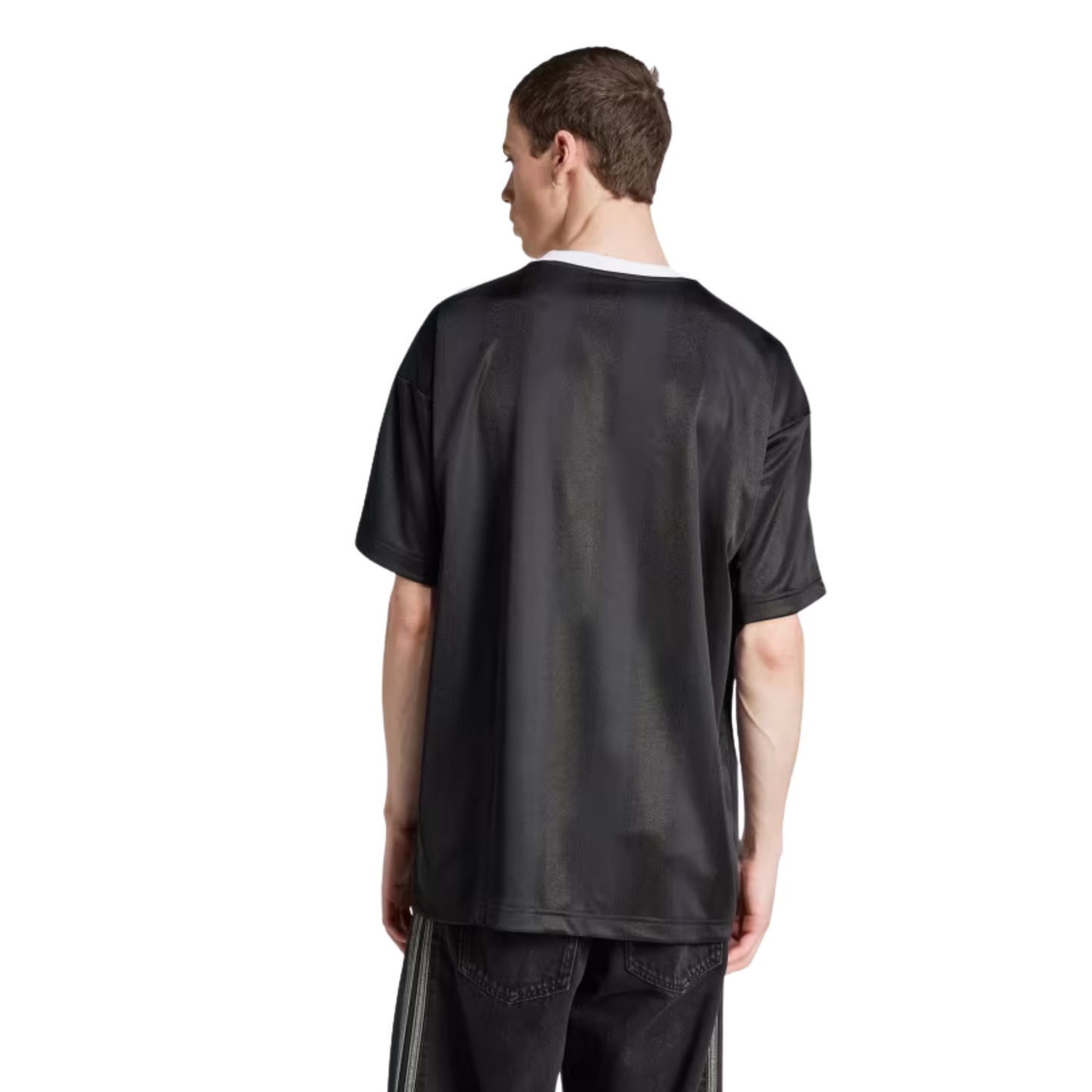 Adidas Adicolor Jacquard Jersey Black JW5876 Model Back