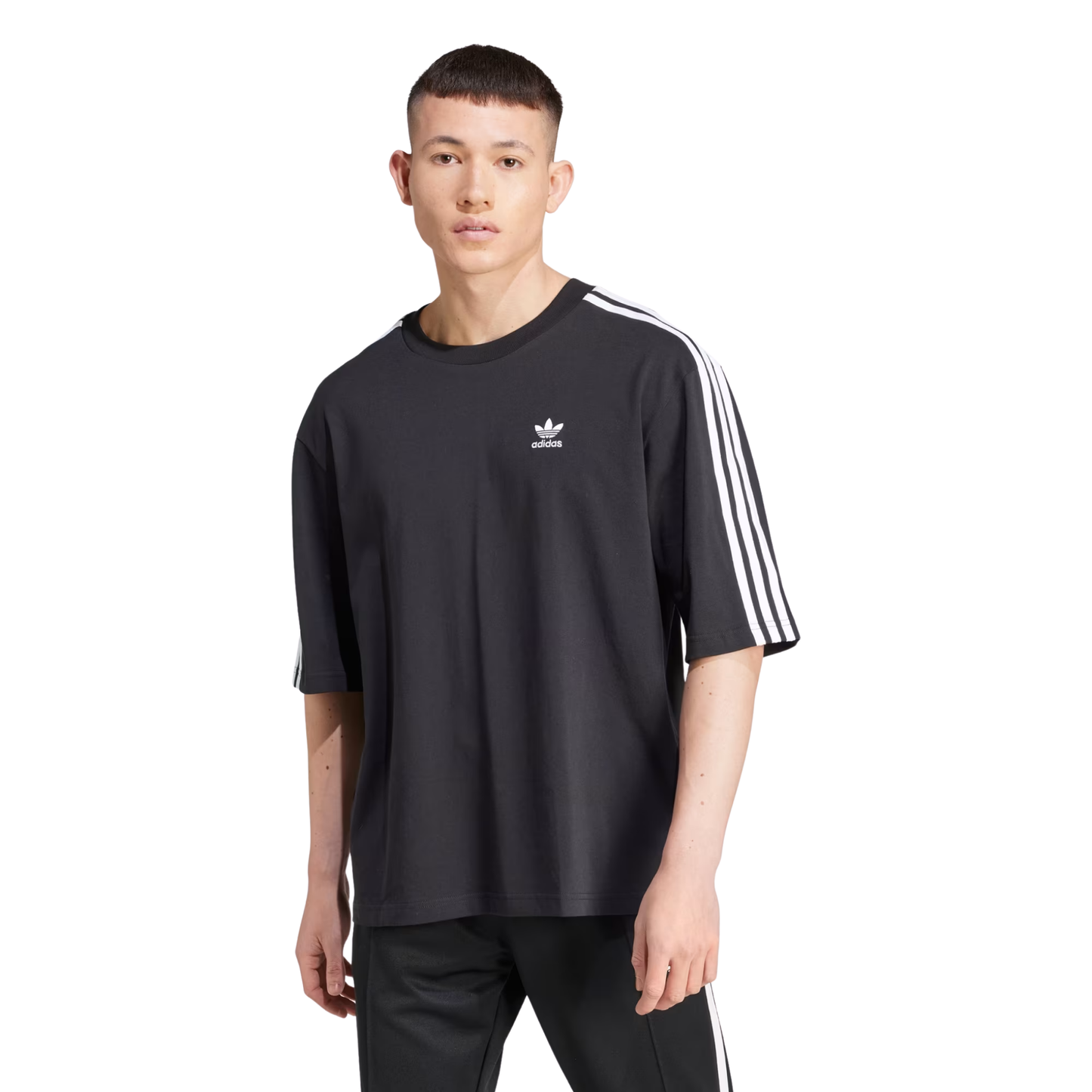 Adidas Adicolor Oversized Tee Black IZ1832 Model Front
