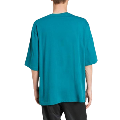 Adidas Adicolor Oversized Tee Blue JC7733 Model Back
