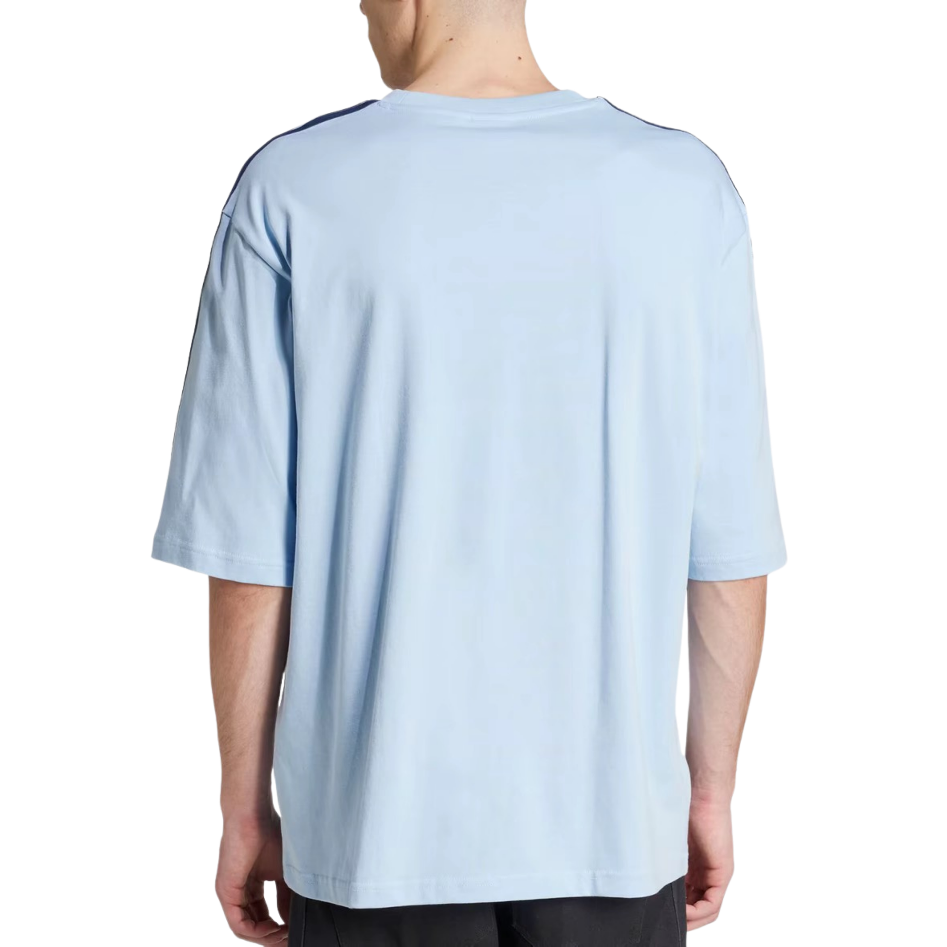 Adidas Adicolor Oversized Tee Blue JP1056 Model Back