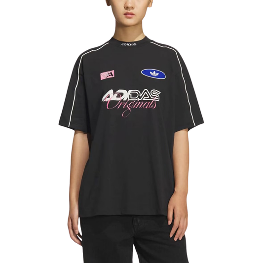 Adidas Moto GFX Tee Black KG6678 Model Front