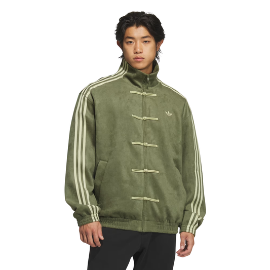 Adidas New Chinese Style Track Top Focus Olive Model Front