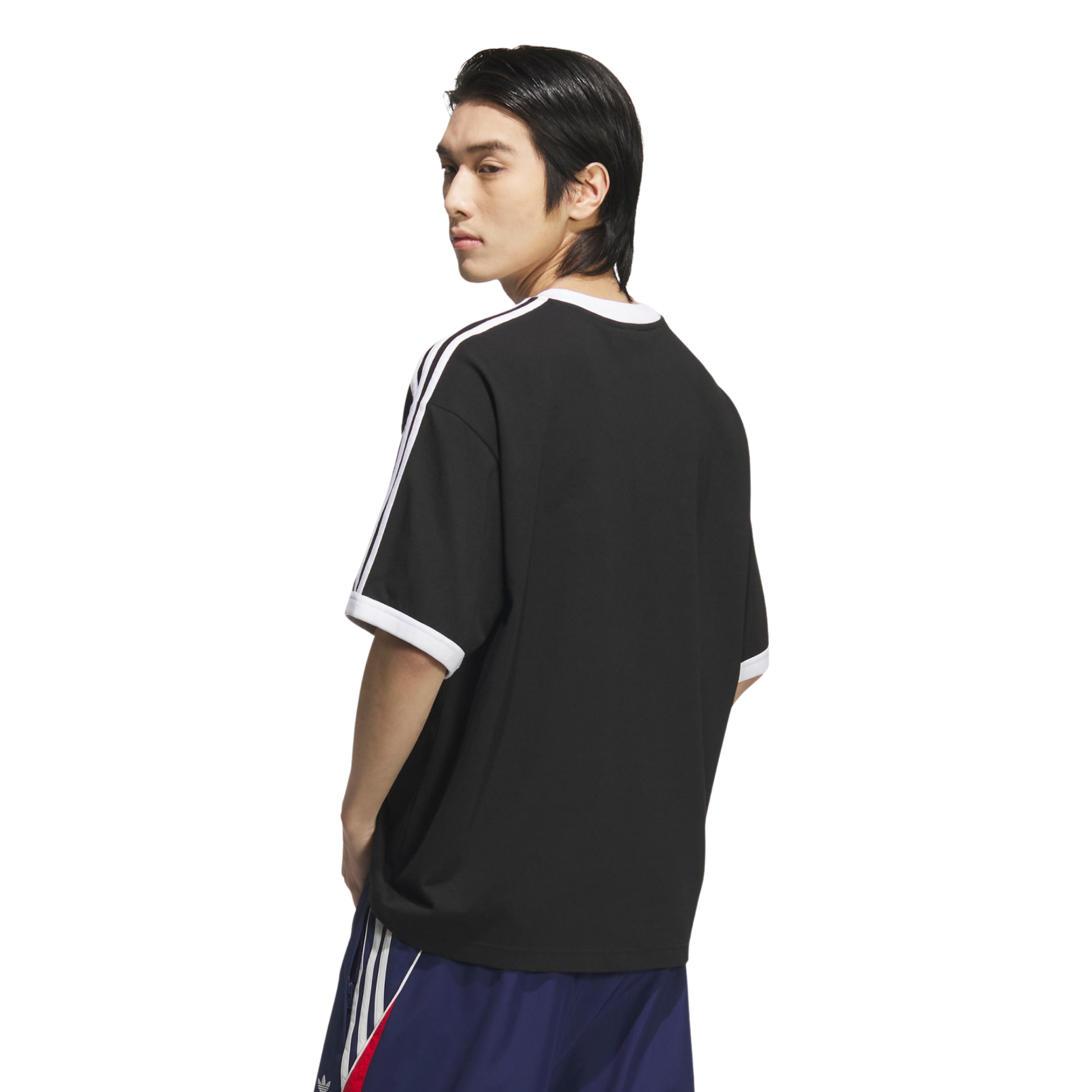 Adidas Ringer Tee Black KC2603 Model Back