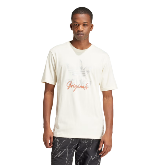 Adidas Training Supply Short Sleeve Tee Cream White IS2910 Model Front