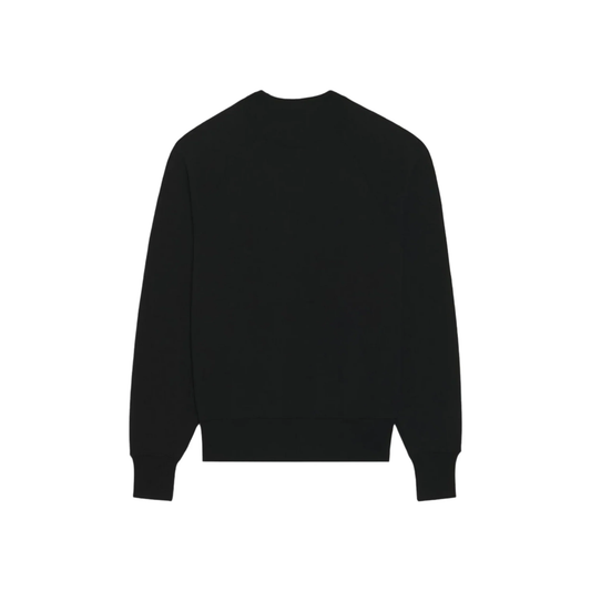 AMI PARIS ADC Tonal Boxy Fit Crewneck Black SS22 Back