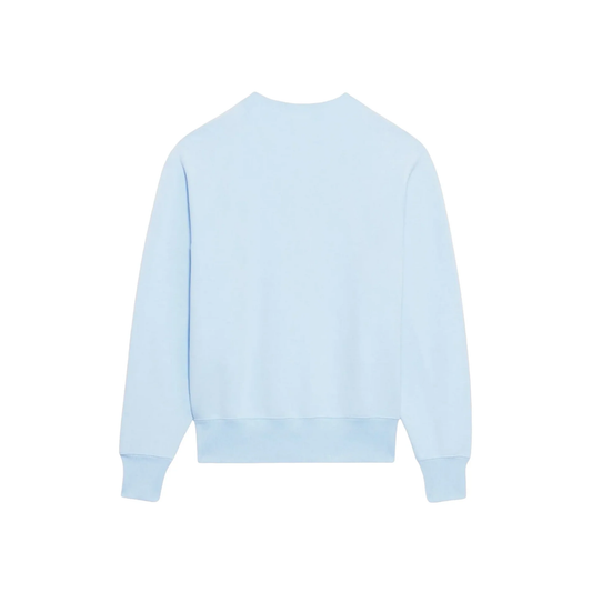 AMI PARIS ADC Tonal Boxy Fit Crewneck Sky Blue SS22 Back