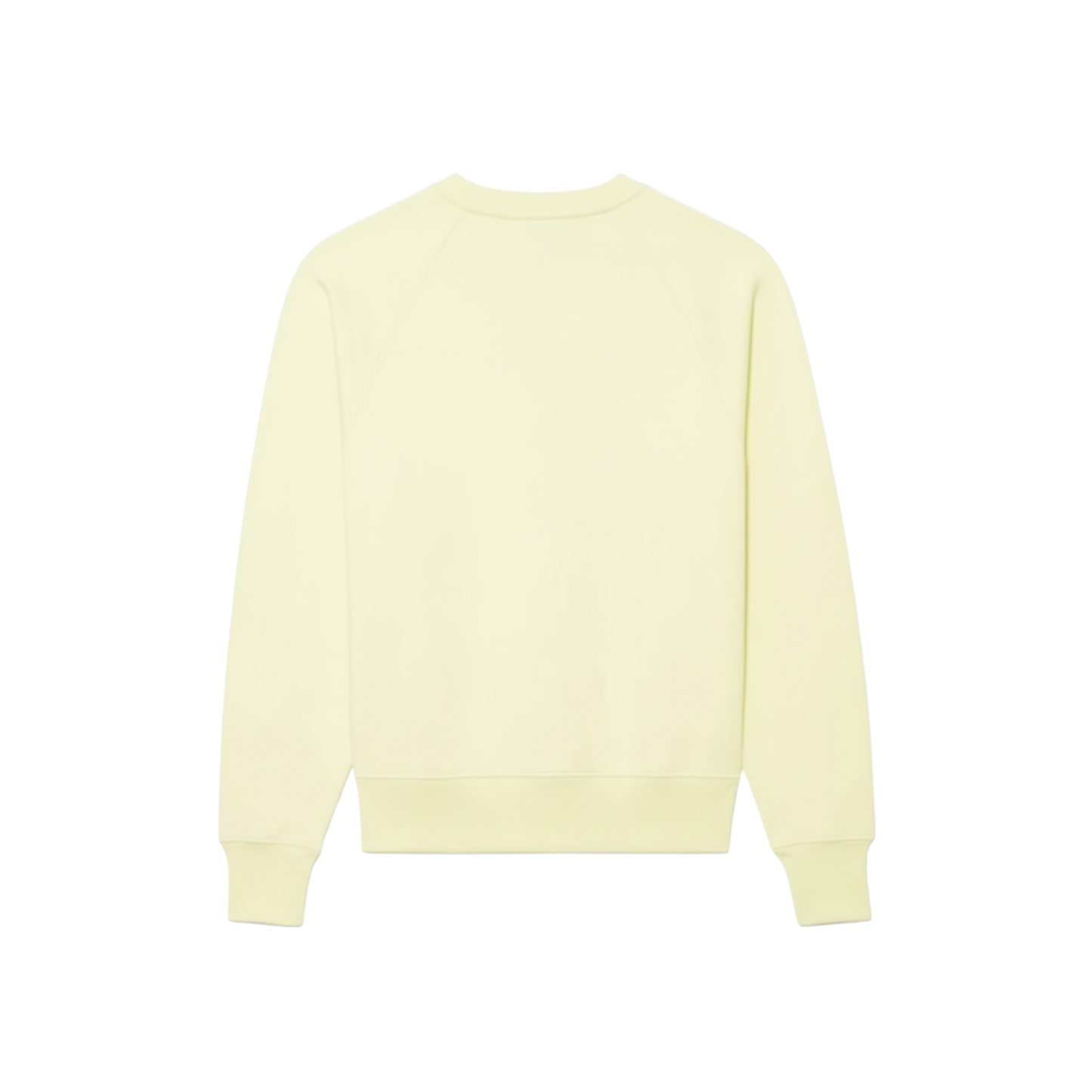 AMI PARIS ADC Tonal Boxy Fit Crewneck Yellow SS22 Back