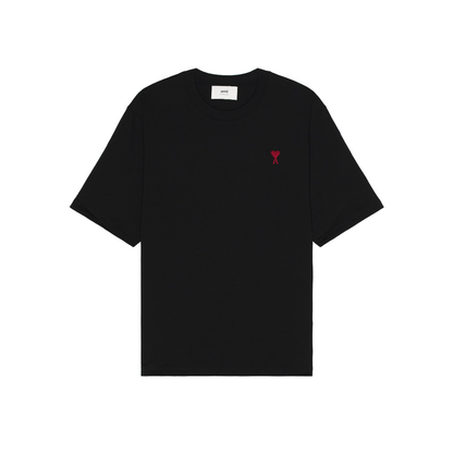 AMI PARIS Ami De Coeur Boxy Fit Tee Black Front