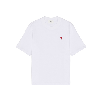 AMI PARIS Ami De Coeur Boxy Fit Tee White Front