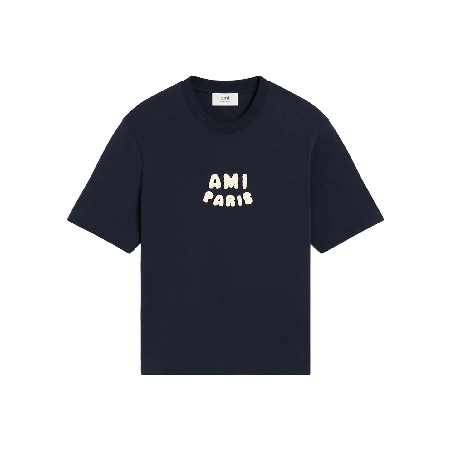 AMI PARIS Ami Paris Patch Tee Navy Blue SS25 Front