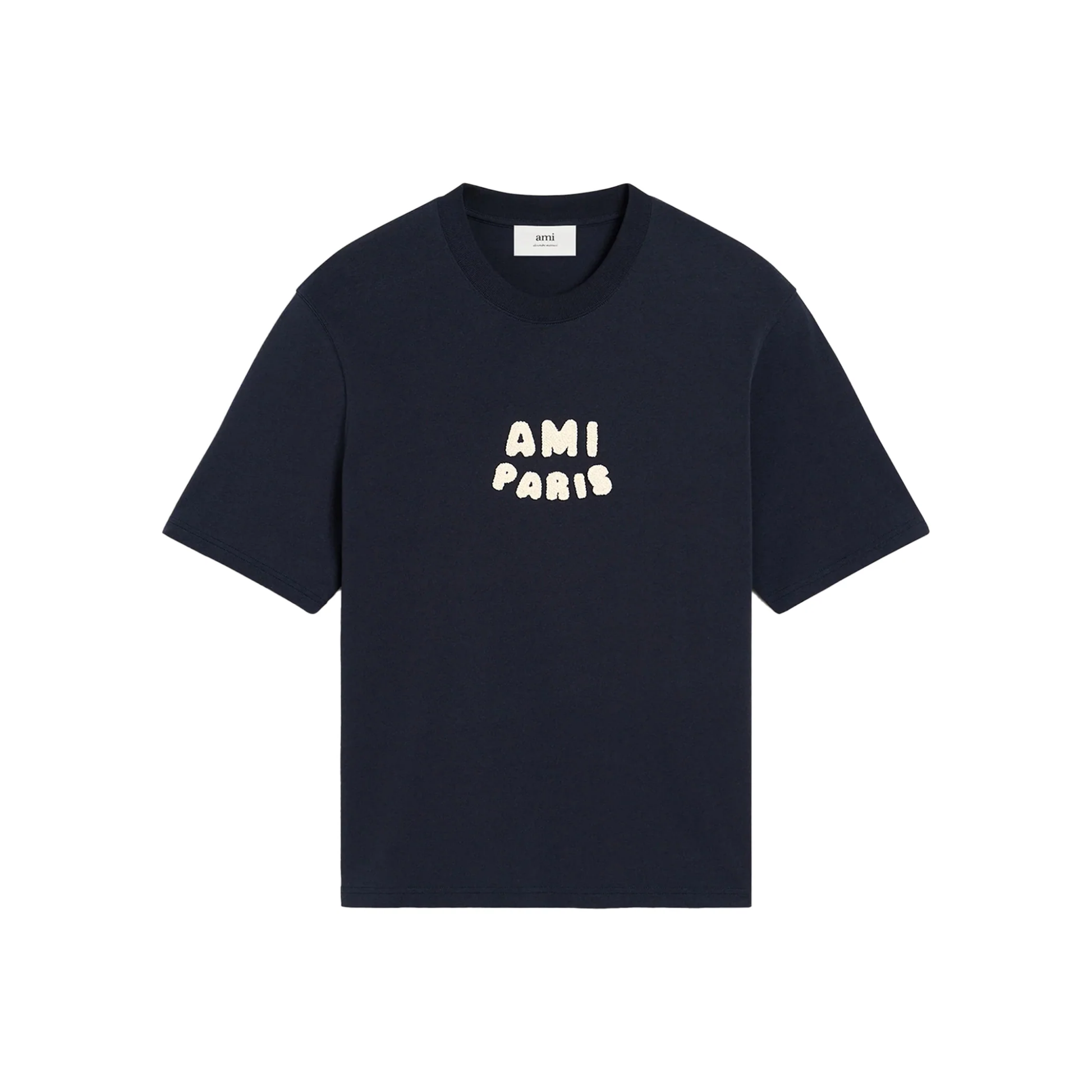 AMI PARIS Ami Paris Patch Tee Navy Blue SS25 Front