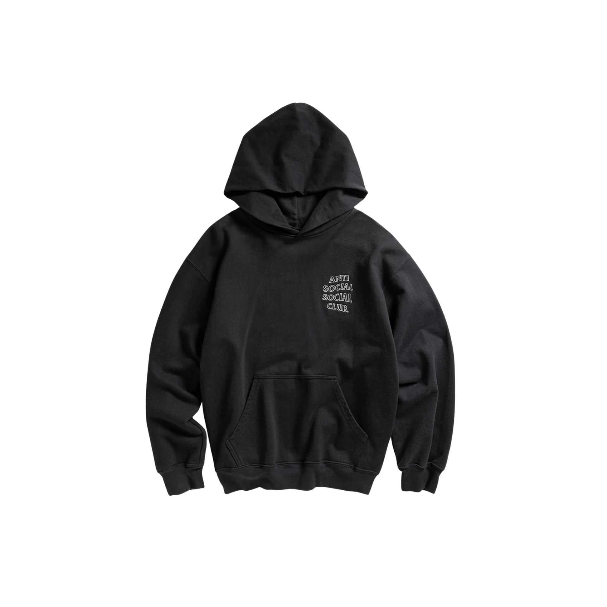 Anti Social Social Club Applique Mind Games Hoodie Black FW25 Front
